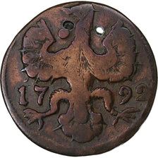 German States, AACHEN, 12 Heller, 1792, Copper, VF(20-25), KM:51