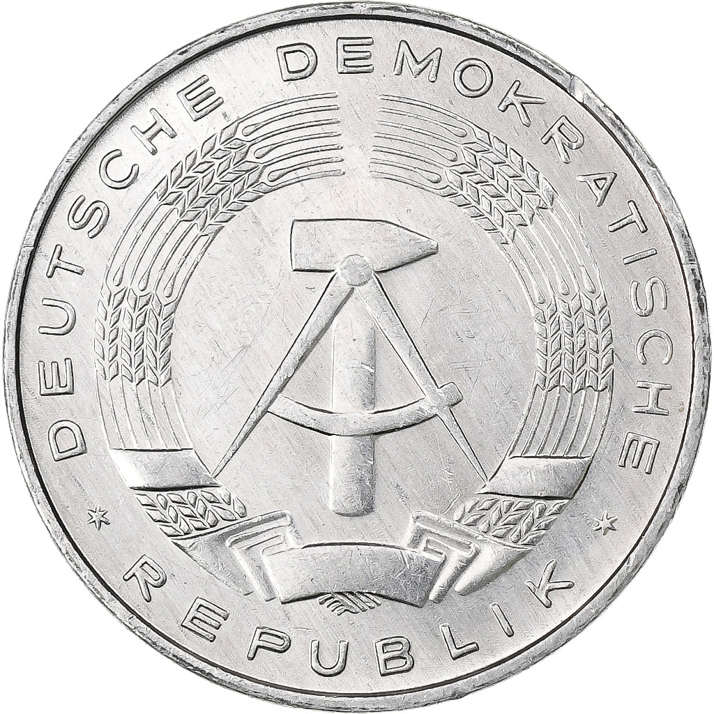 REPUBBLICA DEMOCRATICA TEDESCA, 10 Pfennig, 1978, Berlin, Alluminio, BB, KM:10