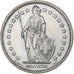 Szwajcaria, 2 Francs, 1976, Bern, Miedź-Nikiel, AU(50-53), KM:21a.1