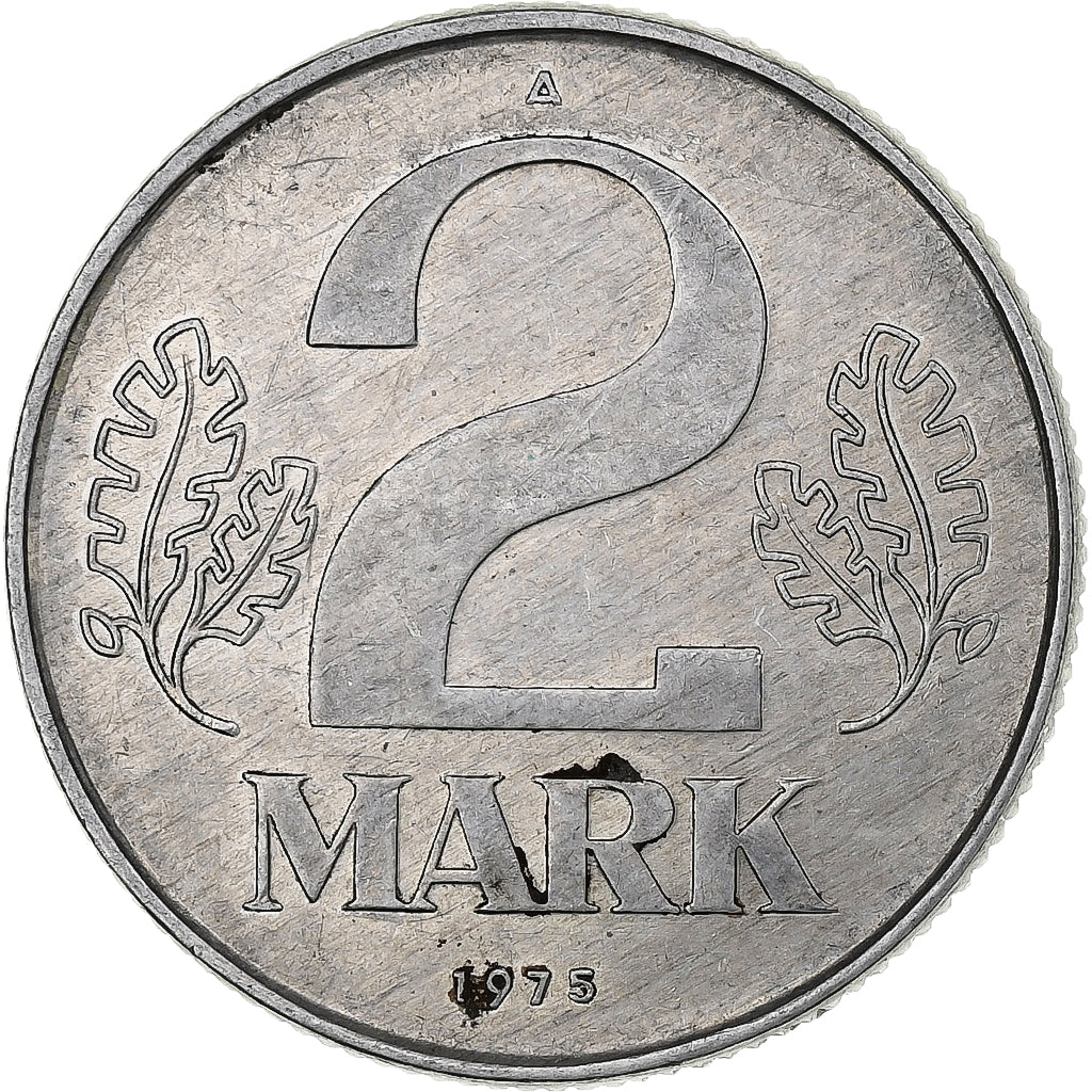 Germany, 2 Mark, 1975, Berlin, Aluminum, AU(50-53), KM:48