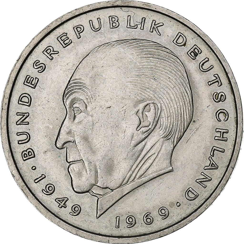 Bundesrepublik Deutschland, 2 Mark, 1972, Stuttgart, Copper-Nickel Clad Nickel
