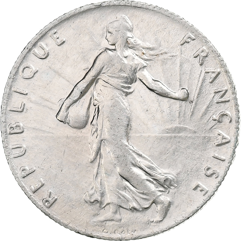France, 50 Centimes, Semeuse, 1907, Paris, Silver, AU(50-53), Gadoury:420