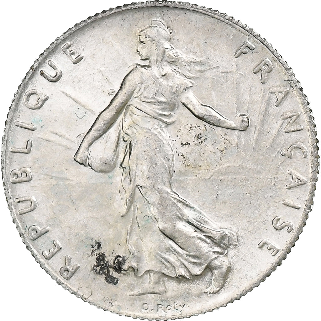 France, 50 Centimes, Semeuse, 1915, Paris, Silver, AU(55-58), Gadoury:420