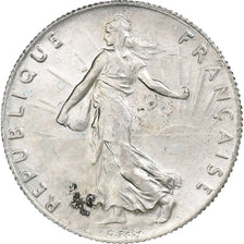France, 50 Centimes, Semeuse, 1915, Paris, Silver, AU(55-58), Gadoury:420