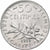 France, 50 Centimes, Semeuse, 1919, Paris, Silver, AU(55-58), Gadoury:420