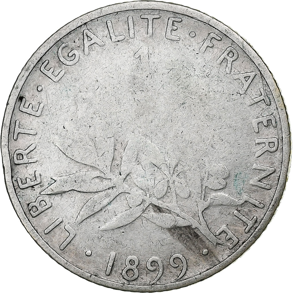 Francia, Franc, Semeuse, 1899, Paris, Argento, B+, Gadoury:467, KM:844.1