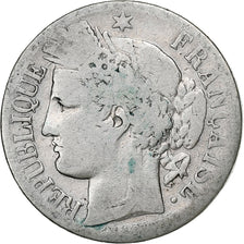 France, Franc, Cérès, 1849, Paris, Argent, B, KM:759.1