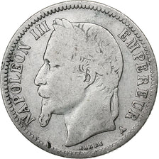 Francia, Napoleon III, Napoléon III, Franc, 1867, Paris, B, Argento, KM:806....
