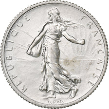 France, Franc, Semeuse, 1917, Paris, Argent, SUP+, Gadoury:467, KM:844.1