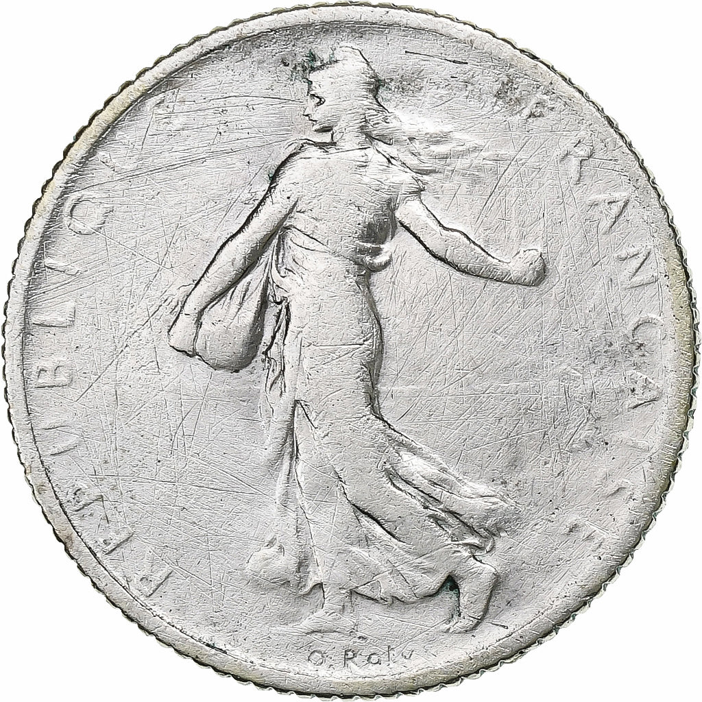 France, Franc, Semeuse, 1909, Paris, Argent, TB, Gadoury:467, KM:844.1
