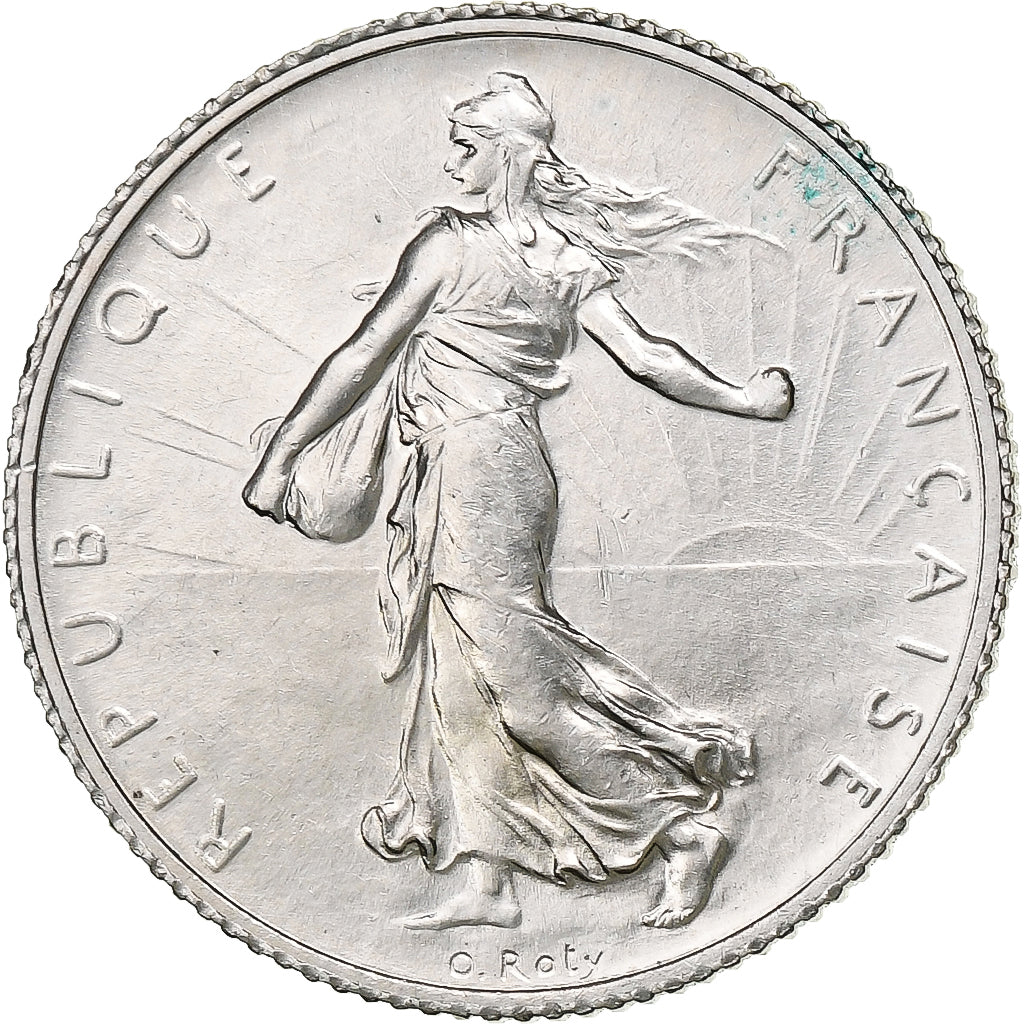 France, Franc, Semeuse, 1915, Paris, Silver, MS(63), Gadoury:467, KM:844.1