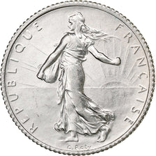 France, Franc, Semeuse, 1920, Paris, Silver, MS(60-62), Gadoury:467, KM:844.1