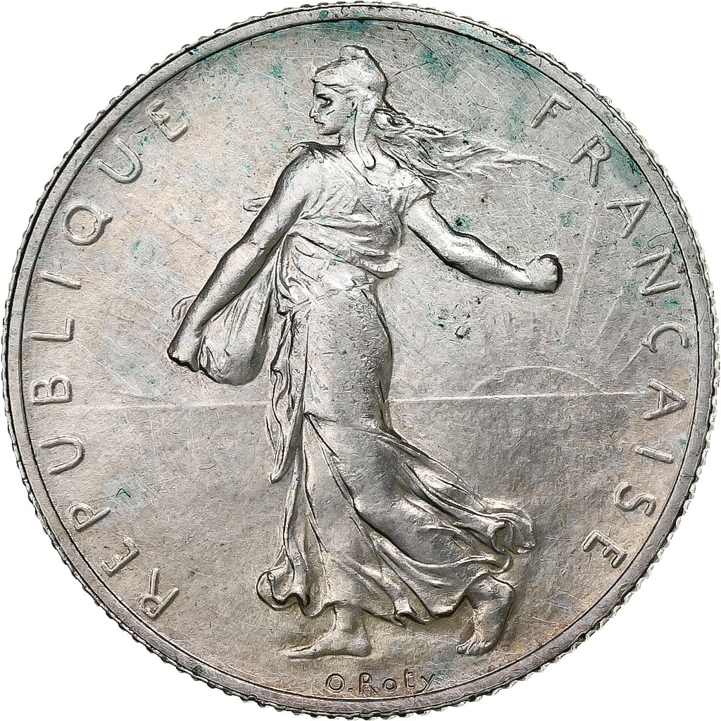 Frankreich, 2 Francs, Semeuse, 1920, Paris, Silber, SS+, Gadoury:532, KM:845.1
