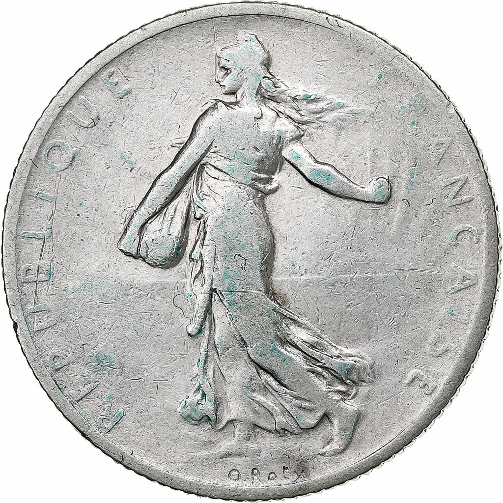 France, 2 Francs, Semeuse, 1899, Paris, Silver, F(12-15), Gadoury:532, KM:845.1