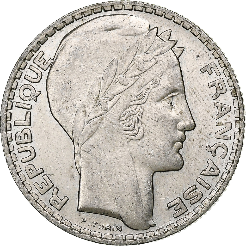 Francia, 10 Francs, Turin, 1929, Paris, Argento, SPL-, KM:878