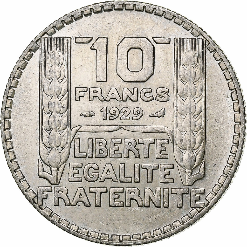 Francia, 10 Francs, Turin, 1929, Paris, Argento, SPL-, KM:878