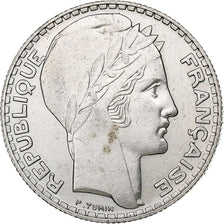 France, 10 Francs, Turin, 1933, Paris, Silver, EF(40-45), Gadoury:801, KM:878