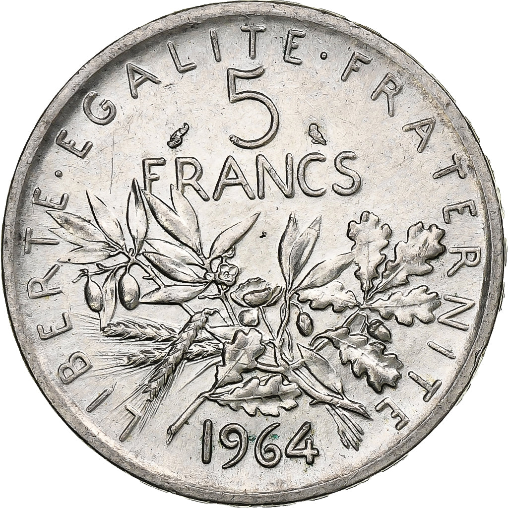 France, 5 Francs, Semeuse, 1964, Paris, Argent, TTB+, Gadoury:770, KM:926