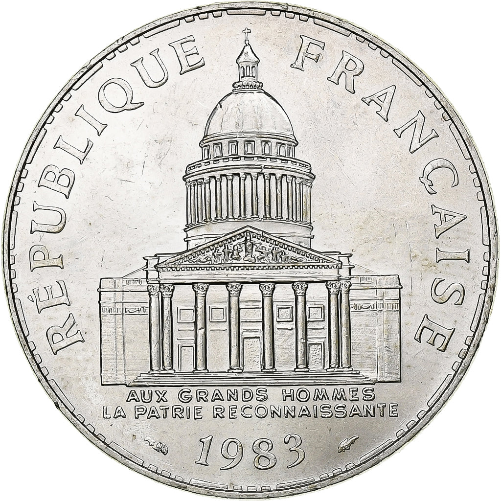 France, 100 Francs, Panthéon, 1983, Paris, Silver, AU(55-58), Gadoury:898