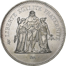 France, 50 Francs, Hercule, 1976, Paris, Silver, MS(60-62), Gadoury:882