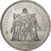 France, 50 Francs, Hercule, 1976, Paris, Silver, MS(60-62), Gadoury:882
