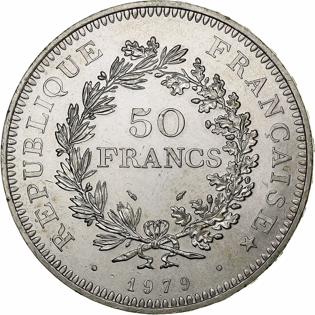 France, 50 Francs, Hercule, 1979, Paris, Argent, SUP+, Gadoury:882, KM:941.1