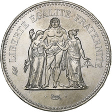 France, 50 Francs, Hercule, 1978, Paris, Silver, MS(60-62), Gadoury:882