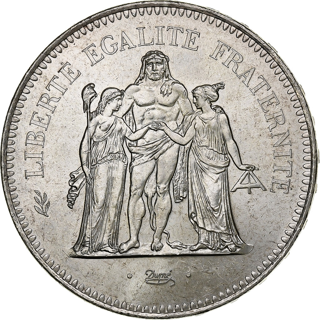 France, 50 Francs, Hercule, 1975, Paris, Argent, SPL, Gadoury:882, KM:941.1