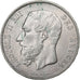 Belgia, Leopold II, 5 Francs, 5 Frank, 1872, Srebro, EF(40-45), KM:24
