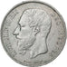 Bélgica, Leopold II, 5 Francs, 5 Frank, 1869, Plata, MBC, KM:24
