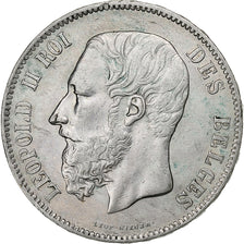 Belgium, Leopold II, 5 Francs, 5 Frank, 1870, Silver, EF(40-45), KM:24