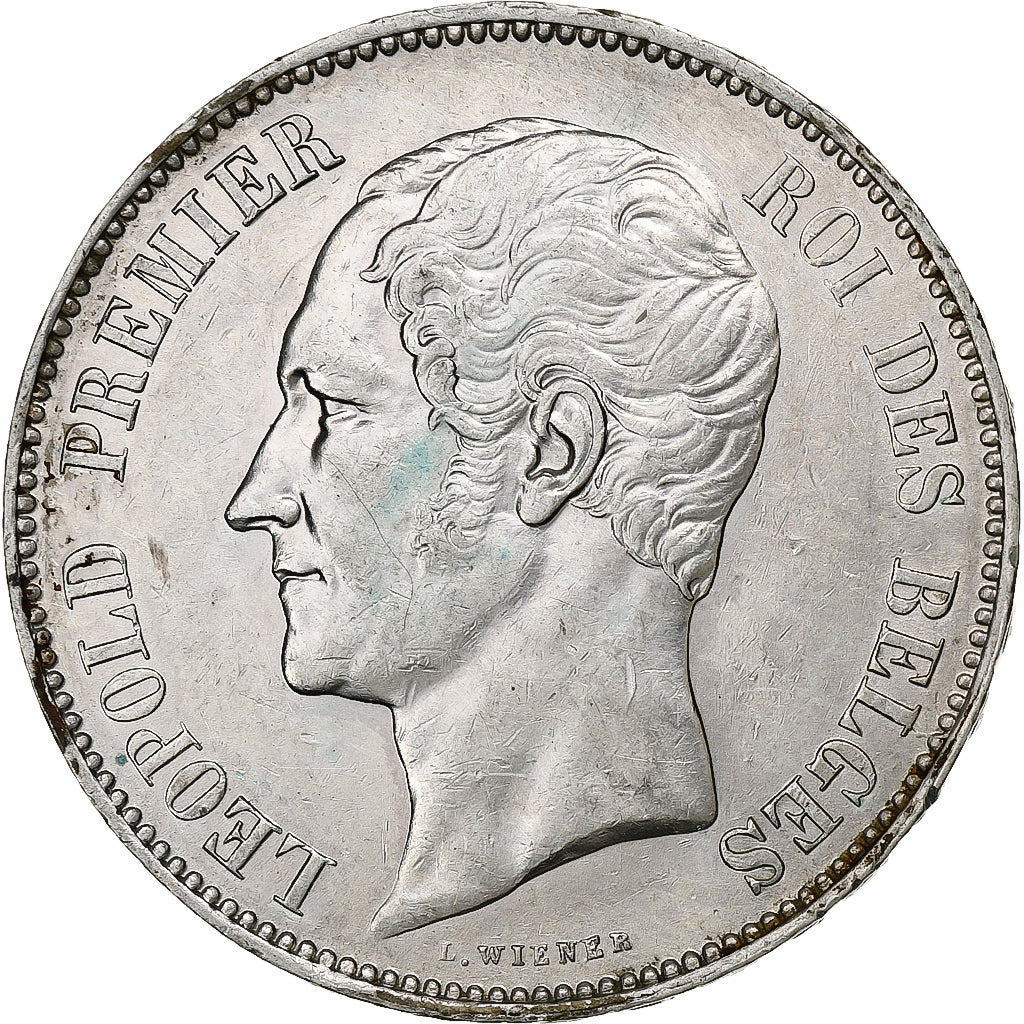Belgium, Leopold I, 5 Francs, 5 Frank, 1865, Silver, EF(40-45), KM:17