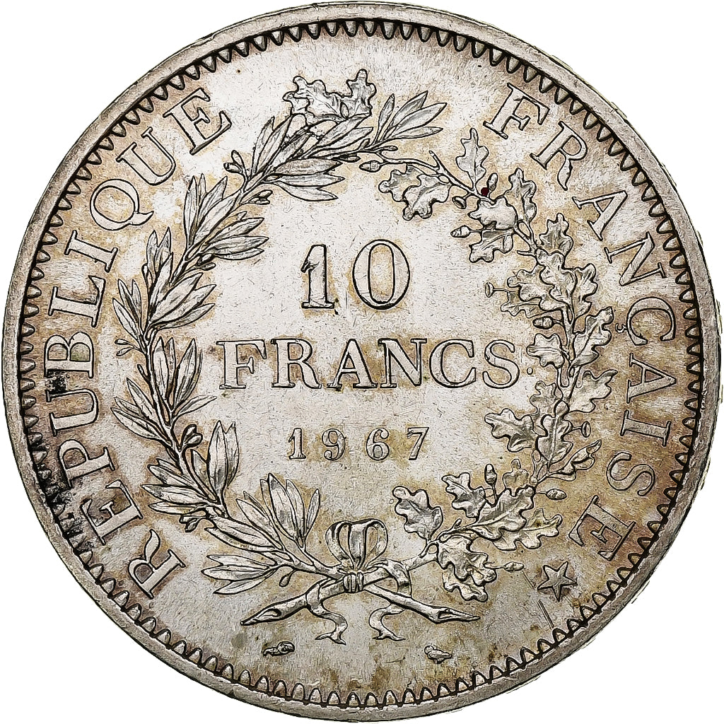 Frankreich, 10 Francs, Hercule, 1967, Paris, Silber, VZ+, Gadoury:813, KM:932