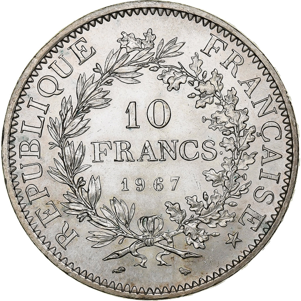 Francia, 10 Francs, Hercule, 1967, Paris, Argento, SPL, Gadoury:813, KM:932