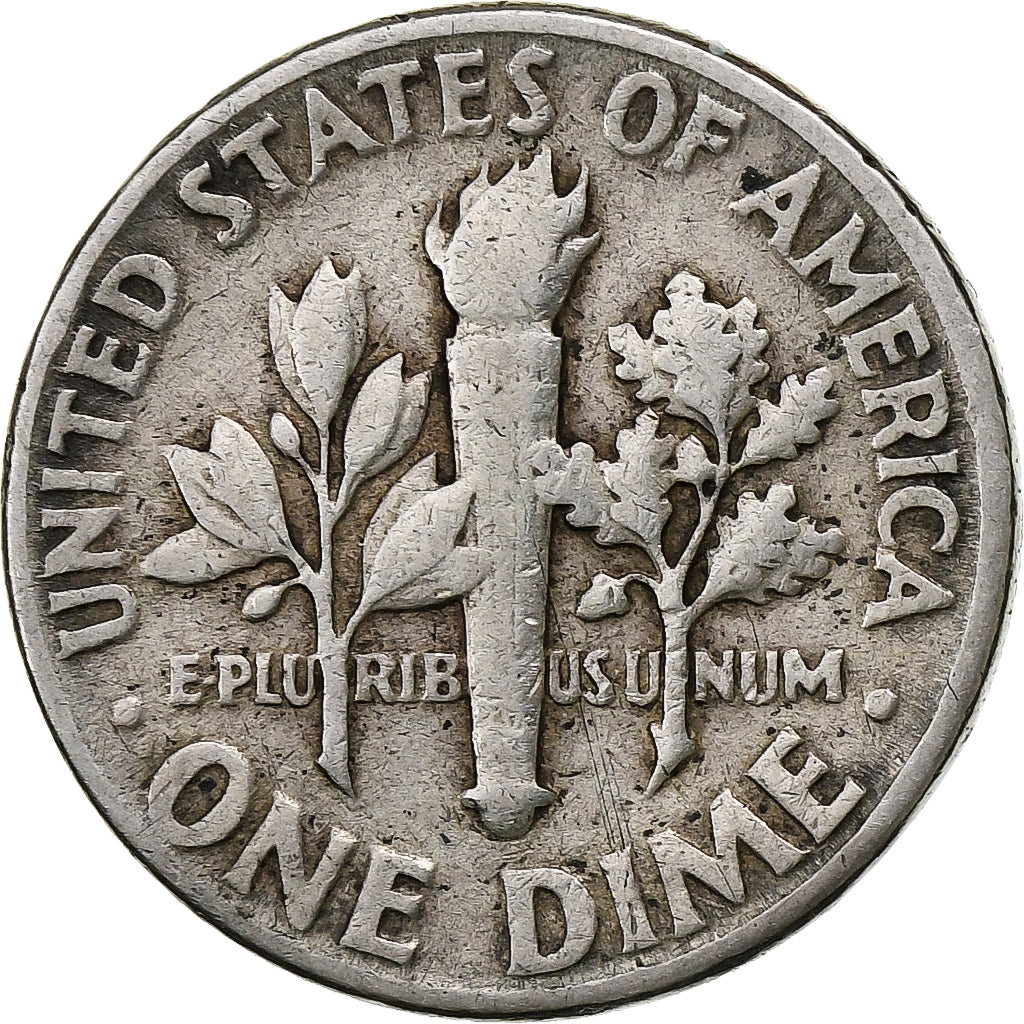 United States, Dime, Roosevelt Dime, 1951, U.S. Mint, Silver, VF(20-25), KM:195