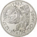 GERMANY - FEDERAL REPUBLIC, 10 Mark, 1987, Hamburg, Silver, AU(55-58), KM:166