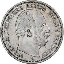 German States, PRUSSIA, Wilhelm I, 2 Mark, 1877, Berlin, Silver, VF(20-25)