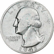 United States, Quarter, Washington Quarter, 1941, San Francisco, Silver