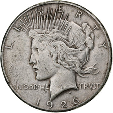 United States, Dollar, Peace Dollar, 1926, San Francisco, Silver, EF(40-45)