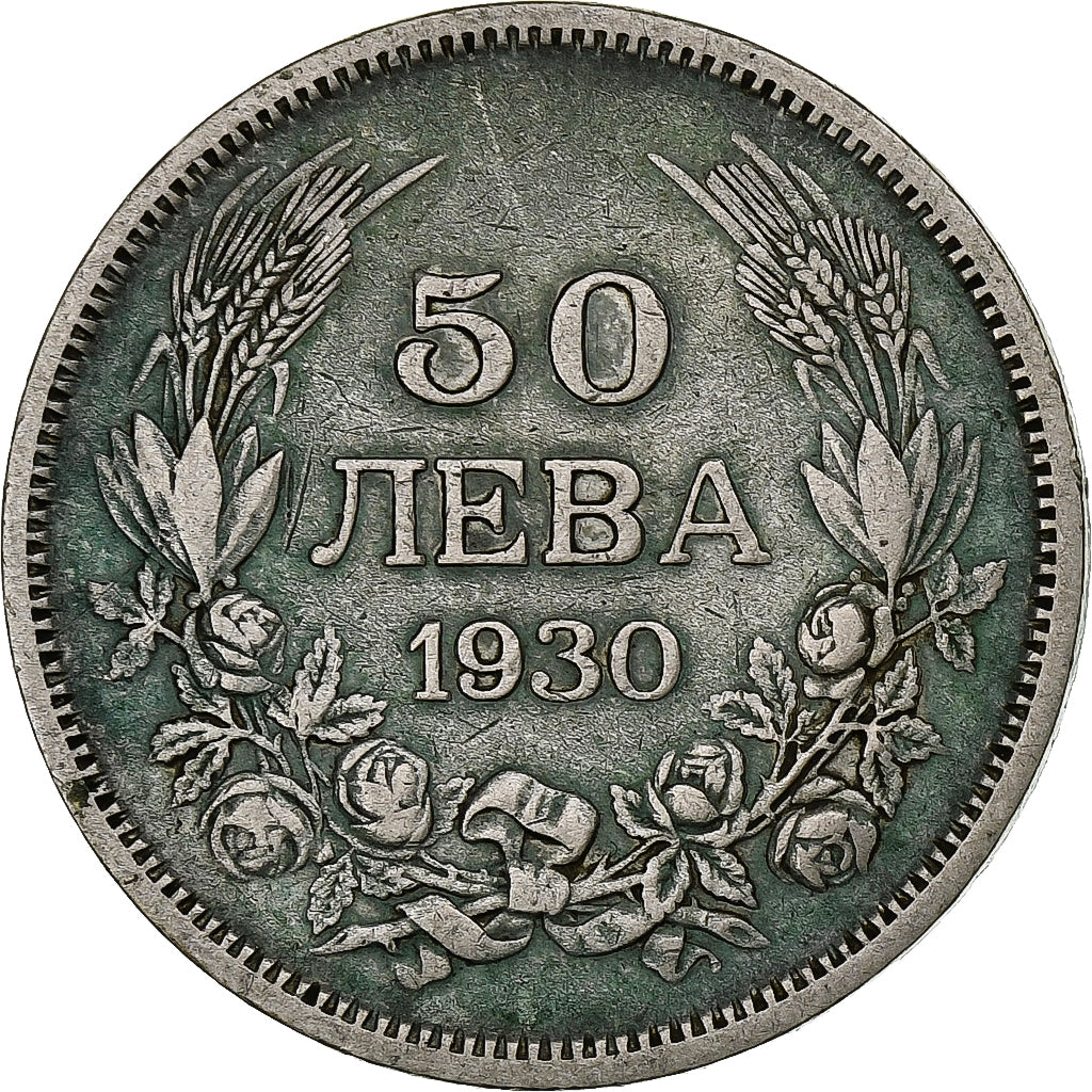 Bulgarien, 50 Leva, 1930, Budapest, Silber, S+, KM:42