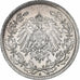 GERMANY - EMPIRE, 1/2 Mark, 1909, Berlin, Silver, AU(50-53), KM:17
