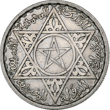 Morocco, Mohammed V, 100 Francs, 1953, Paris, Silver, AU(50-53), KM:52