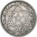 Marrocos, Mohammed V, 100 Francs, 1953, Paris, Prata, AU(50-53), KM:52