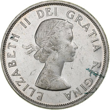 Canada, Elizabeth II, Dollar, 1962, Royal Canadian Mint, Zilver, ZF, KM:54