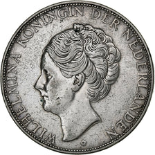 Netherlands, Wilhelmina I, 2-1/2 Gulden, 1933, Silver, AU(50-53), KM:165