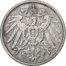 GERMANY - EMPIRE, Wilhelm II, Mark, 1912, Hambourg, Silver, EF(40-45), KM:14