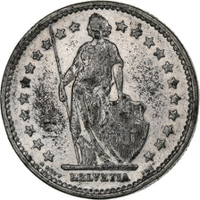 Svizzera, 2 Francs, 1908, Bern, Stagno, MB+