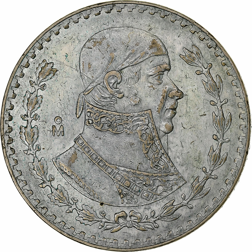 Mexico, Peso, 1966, Mexico City, Silver, AU(50-53), KM:459