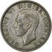 Grã-Bretanha, George VI, 1/2 Crown, 1939, Prata, VF(30-35), KM:856