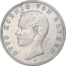 Stati tedeschi, BAVARIA, Otto, 2 Mark, 1906, Munich, Argento, MB, KM:913